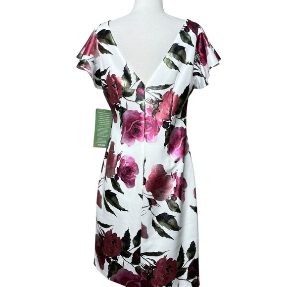 JH Evening Jessica Howard Floral Pink and White Size 14 New With Tag - Picture 2 of 9